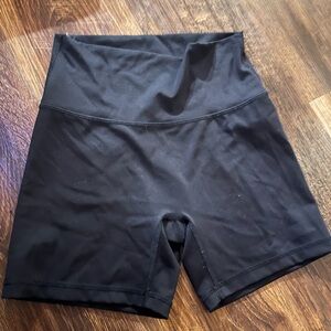aerie High-Waist Black Bike Shorts